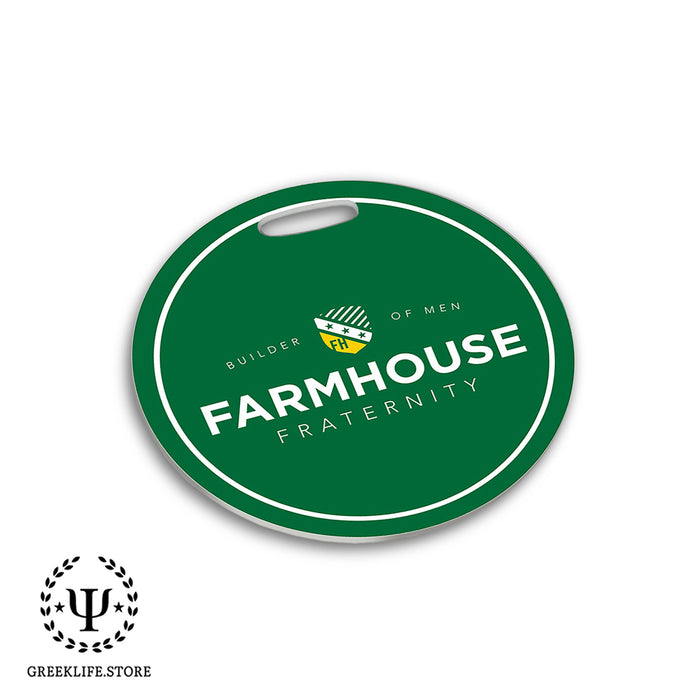 FarmHouse Luggage Bag Tag (round)