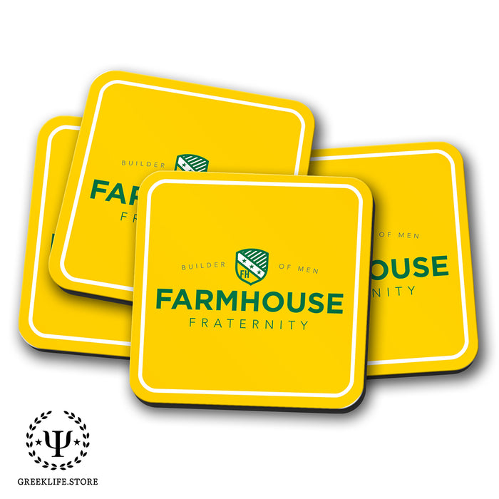 FarmHouse Beverage Coasters Square (Set of 4)