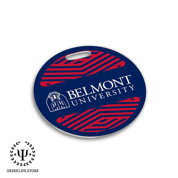 Belmont University Luggage Bag Tag (round)