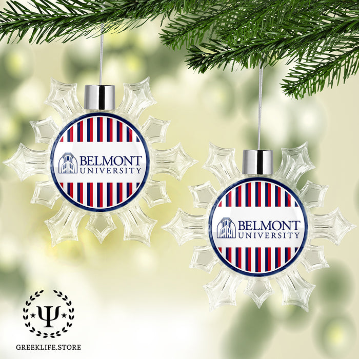Belmont University Christmas Ornament - Snowflake