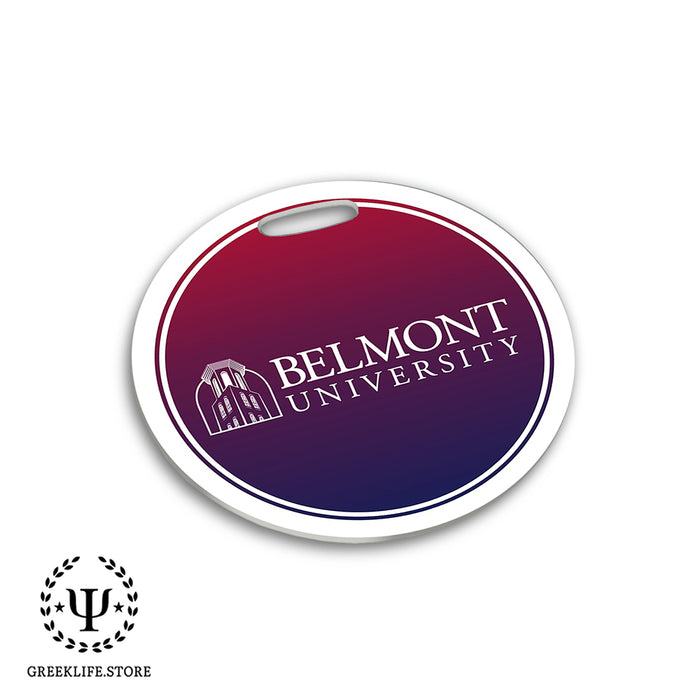 Belmont University Luggage Bag Tag (round)