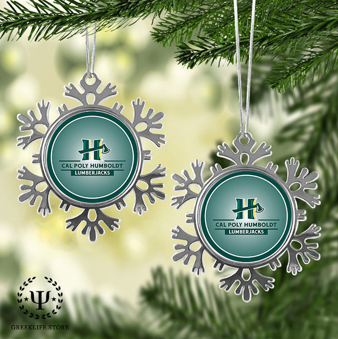 Cal Poly Humboldt Christmas Ornament - Snowflake Metal