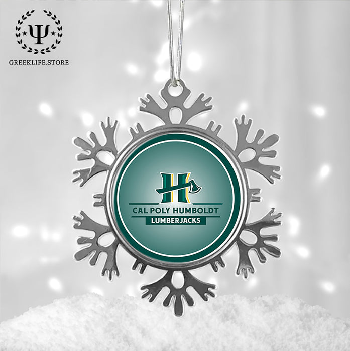 Cal Poly Humboldt Christmas Ornament - Snowflake Metal