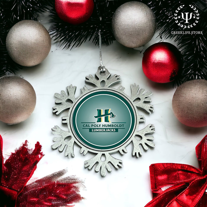 Cal Poly Humboldt Christmas Ornament - Snowflake Metal