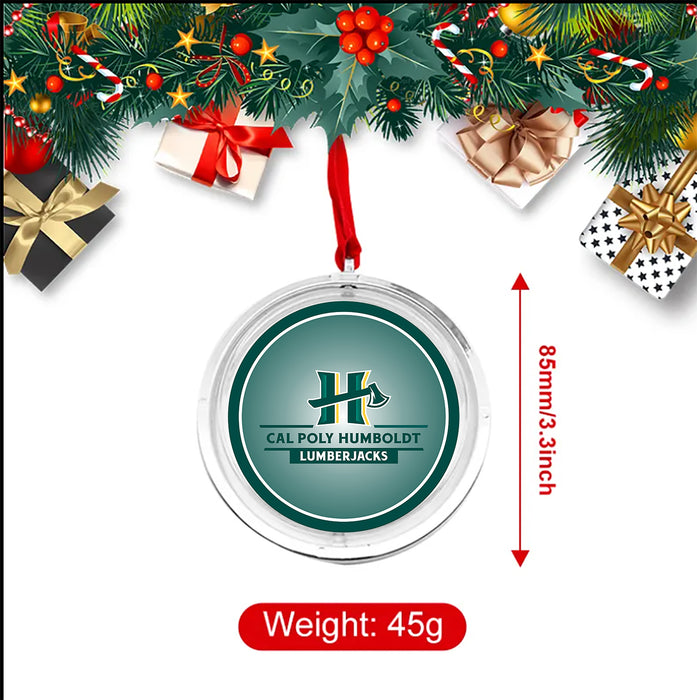 Cal Poly Humboldt Christmas Reversible Flat Round Ornament