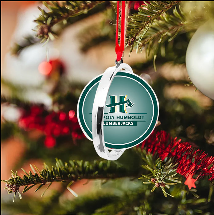 Cal Poly Humboldt Christmas Reversible Flat Round Ornament