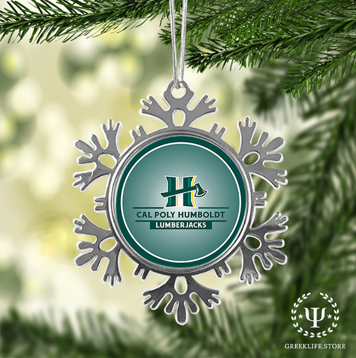 Cal Poly Humboldt Christmas Ornament - Snowflake Metal