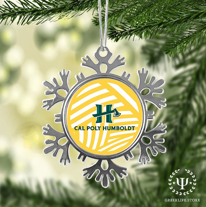 Cal Poly Humboldt Christmas Ornament - Snowflake Metal