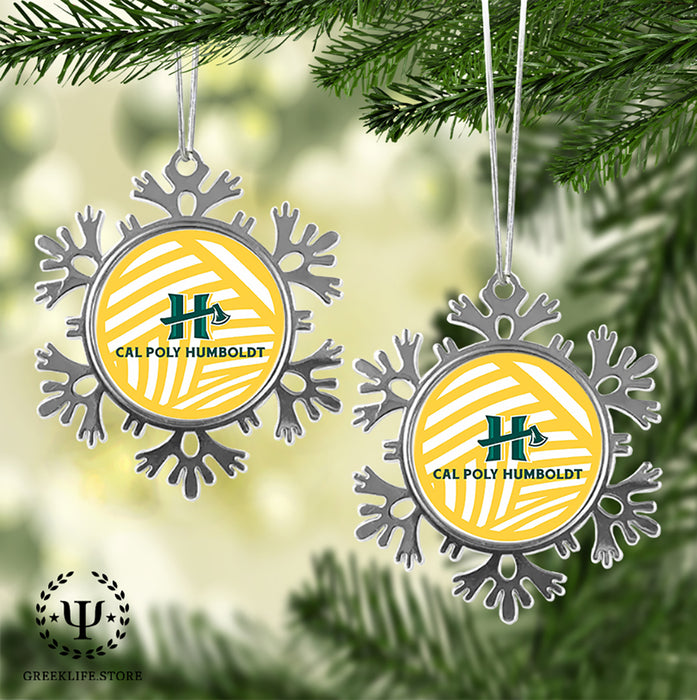 Cal Poly Humboldt Christmas Ornament - Snowflake Metal