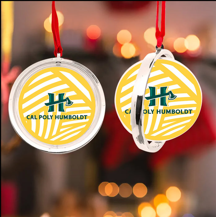 Cal Poly Humboldt Christmas Reversible Flat Round Ornament