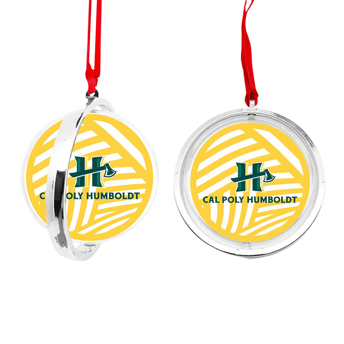 Cal Poly Humboldt Christmas Reversible Flat Round Ornament