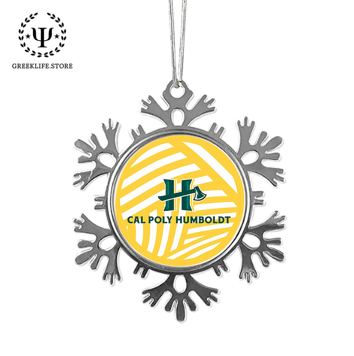 Cal Poly Humboldt Christmas Ornament - Snowflake Metal