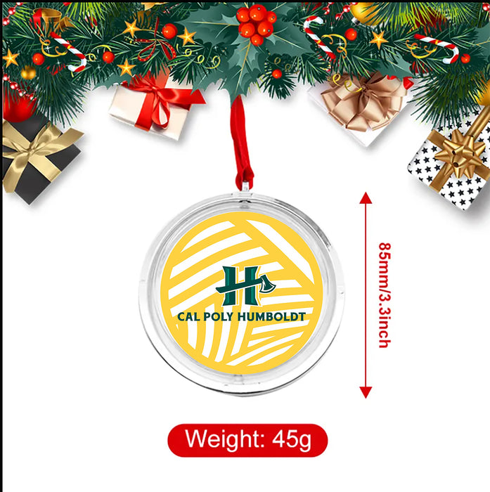 Cal Poly Humboldt Christmas Reversible Flat Round Ornament