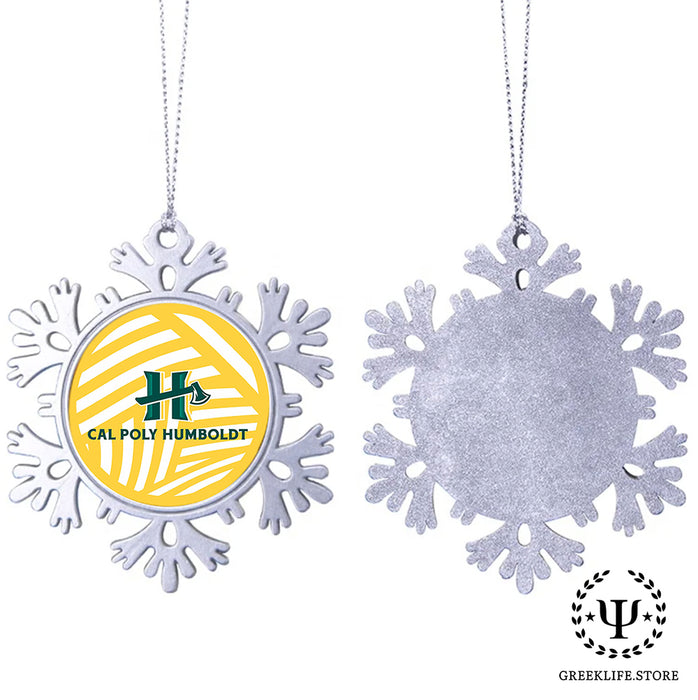 Cal Poly Humboldt Christmas Ornament - Snowflake Metal