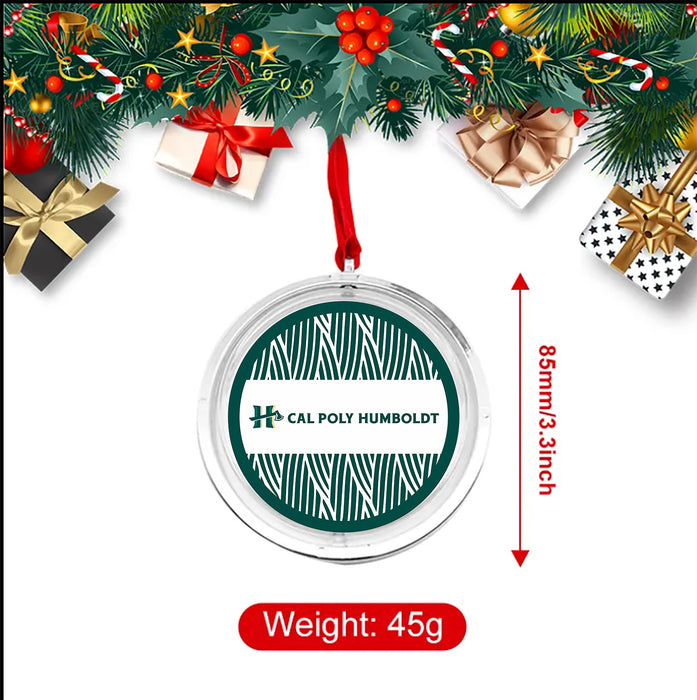 Cal Poly Humboldt Christmas Reversible Flat Round Ornament