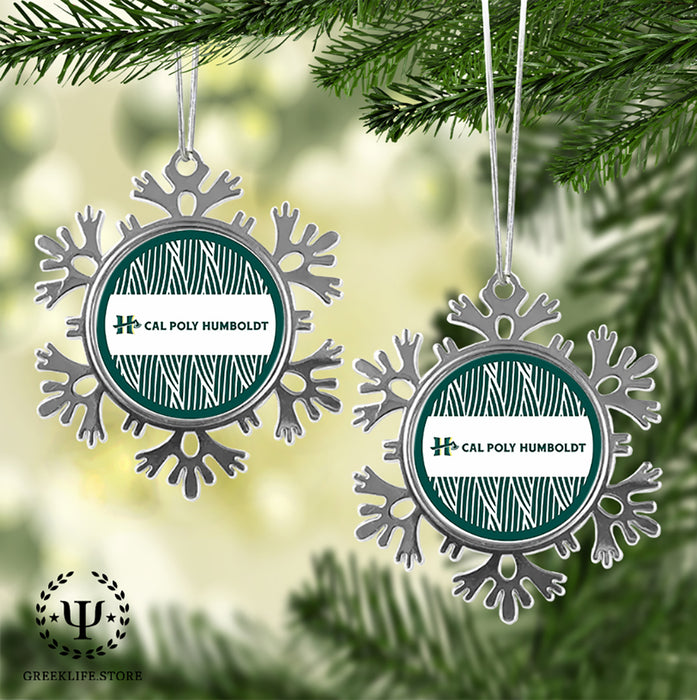 Cal Poly Humboldt Christmas Ornament - Snowflake Metal