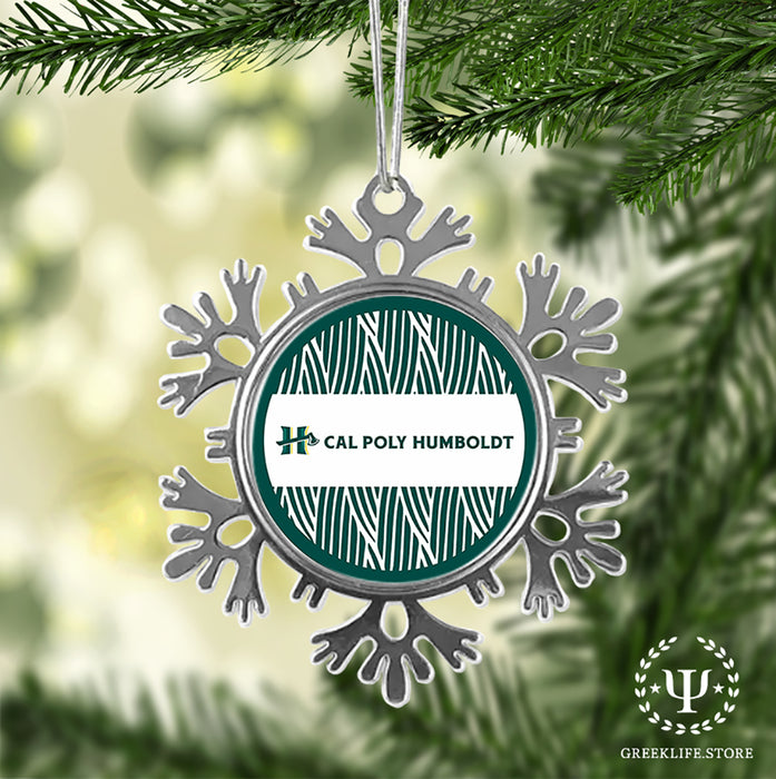 Cal Poly Humboldt Christmas Ornament - Snowflake Metal