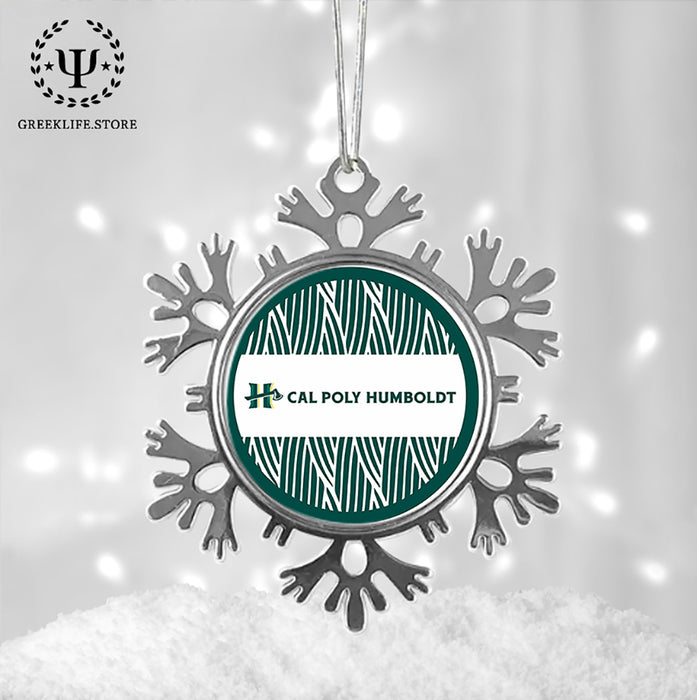 Cal Poly Humboldt Christmas Ornament - Snowflake Metal