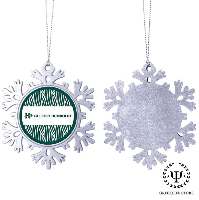Cal Poly Humboldt Christmas Ornament - Snowflake Metal