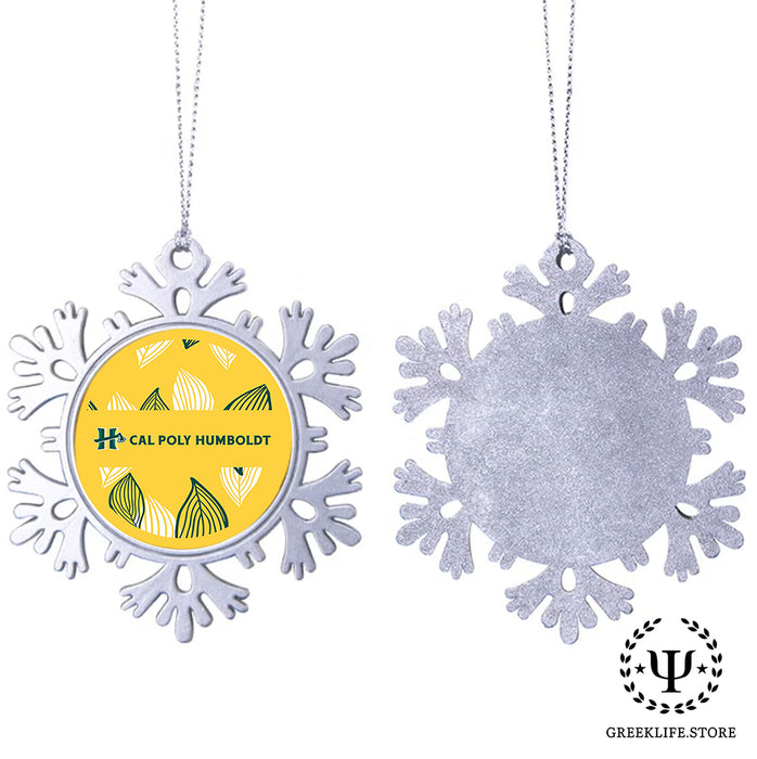 Cal Poly Humboldt Christmas Ornament - Snowflake Metal