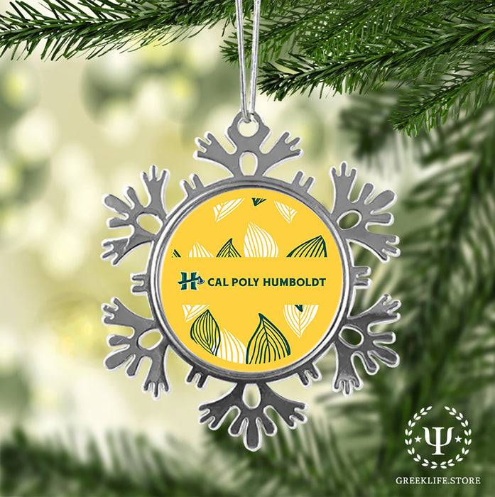 Cal Poly Humboldt Christmas Ornament - Snowflake Metal