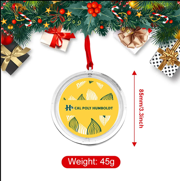 Cal Poly Humboldt Christmas Reversible Flat Round Ornament