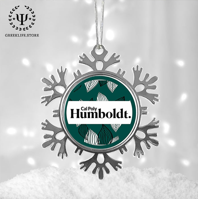 Cal Poly Humboldt Christmas Ornament - Snowflake Metal