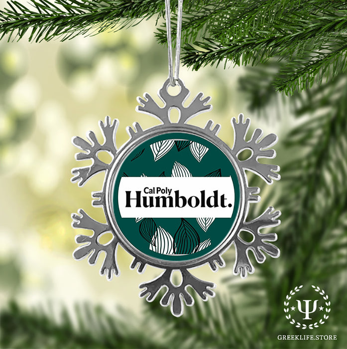 Cal Poly Humboldt Christmas Ornament - Snowflake Metal