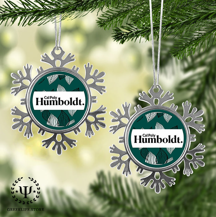 Cal Poly Humboldt Christmas Ornament - Snowflake Metal