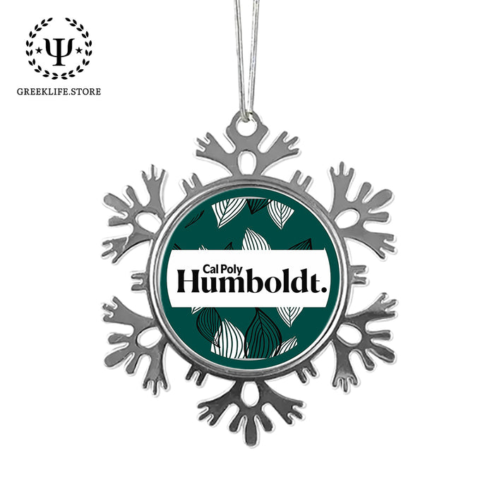Cal Poly Humboldt Christmas Ornament - Snowflake Metal