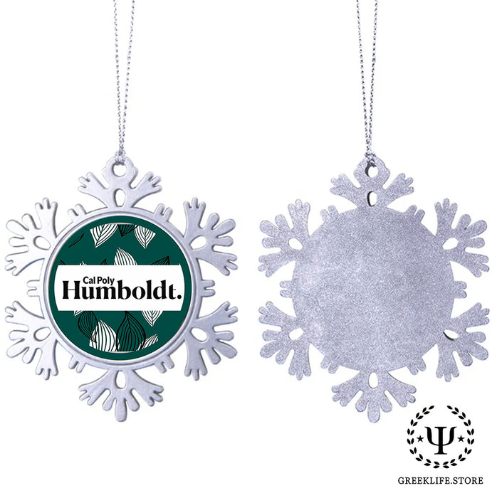 Cal Poly Humboldt Christmas Ornament - Snowflake Metal