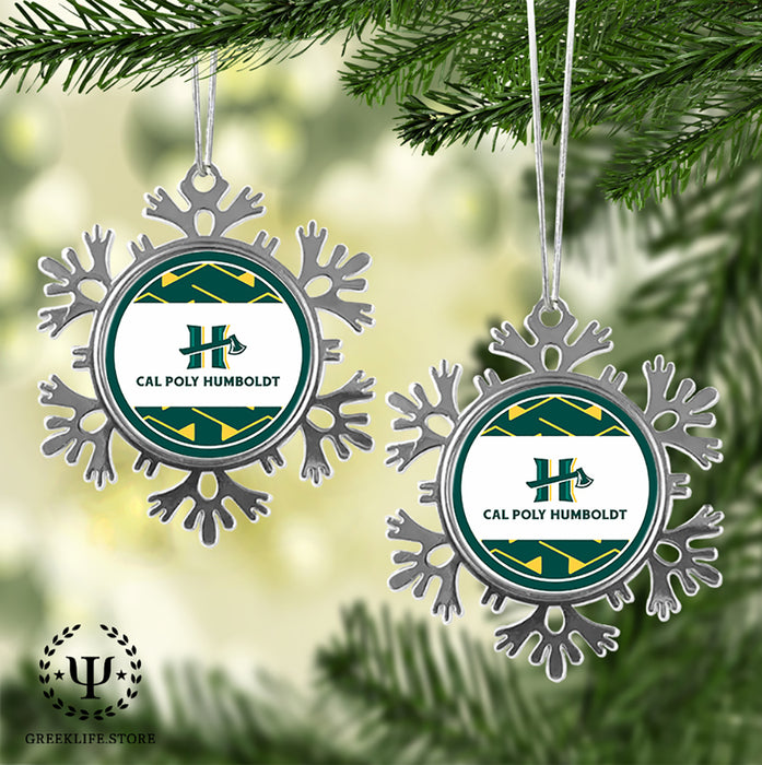 Cal Poly Humboldt Christmas Ornament - Snowflake Metal