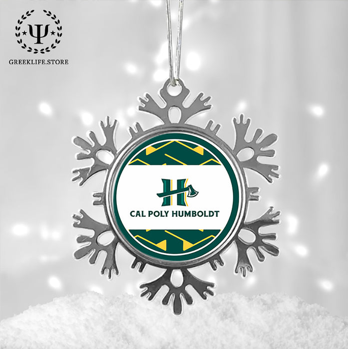 Cal Poly Humboldt Christmas Ornament - Snowflake Metal
