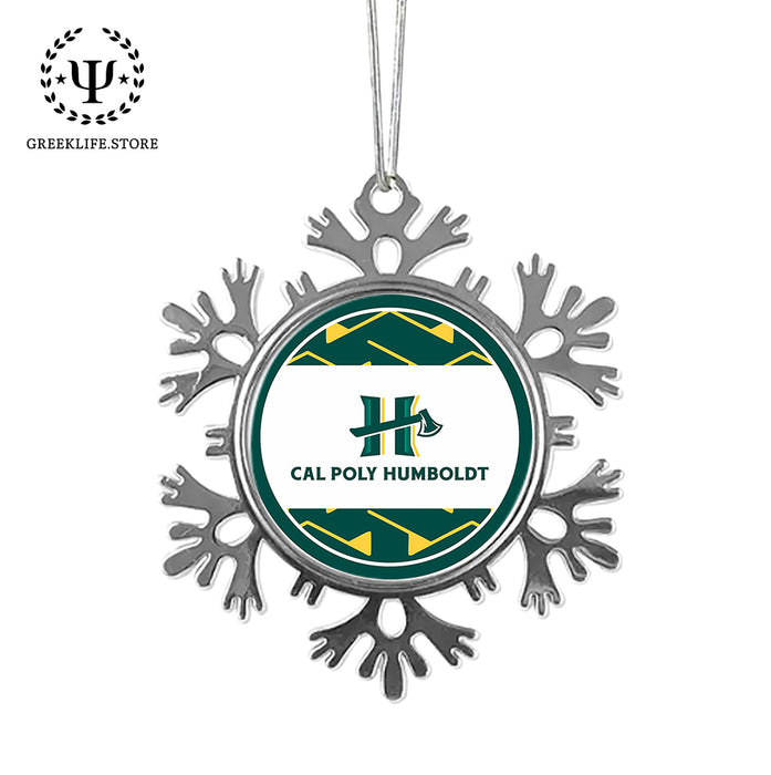Cal Poly Humboldt Christmas Ornament - Snowflake Metal