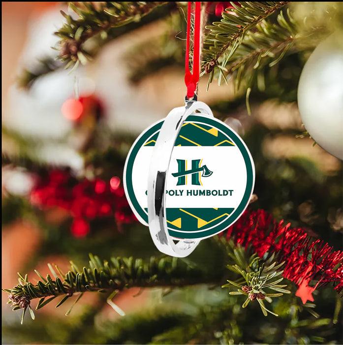 Cal Poly Humboldt Christmas Reversible Flat Round Ornament