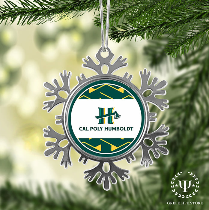 Cal Poly Humboldt Christmas Ornament - Snowflake Metal