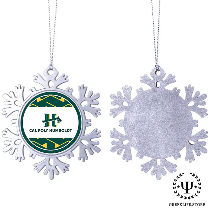Cal Poly Humboldt Christmas Ornament - Snowflake Metal