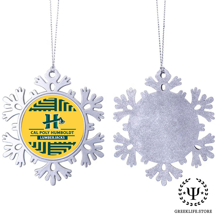 Cal Poly Humboldt Christmas Ornament - Snowflake Metal