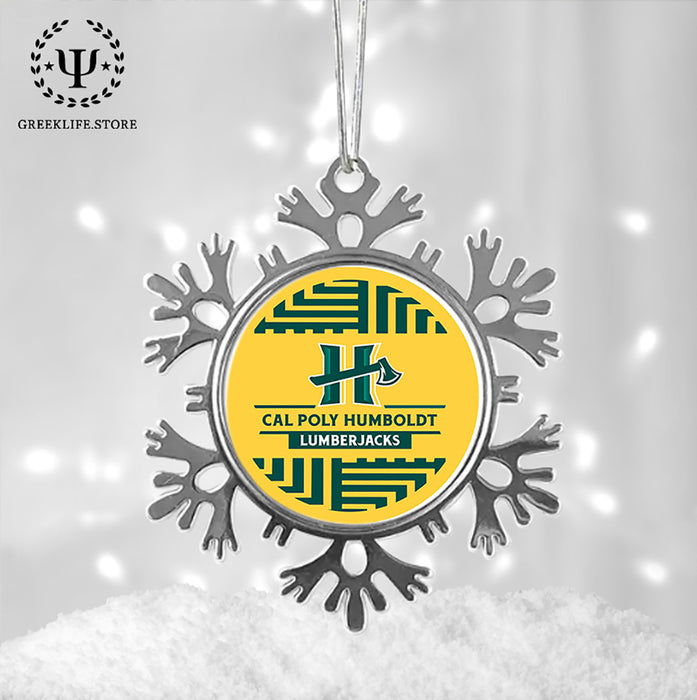 Cal Poly Humboldt Christmas Ornament - Snowflake Metal