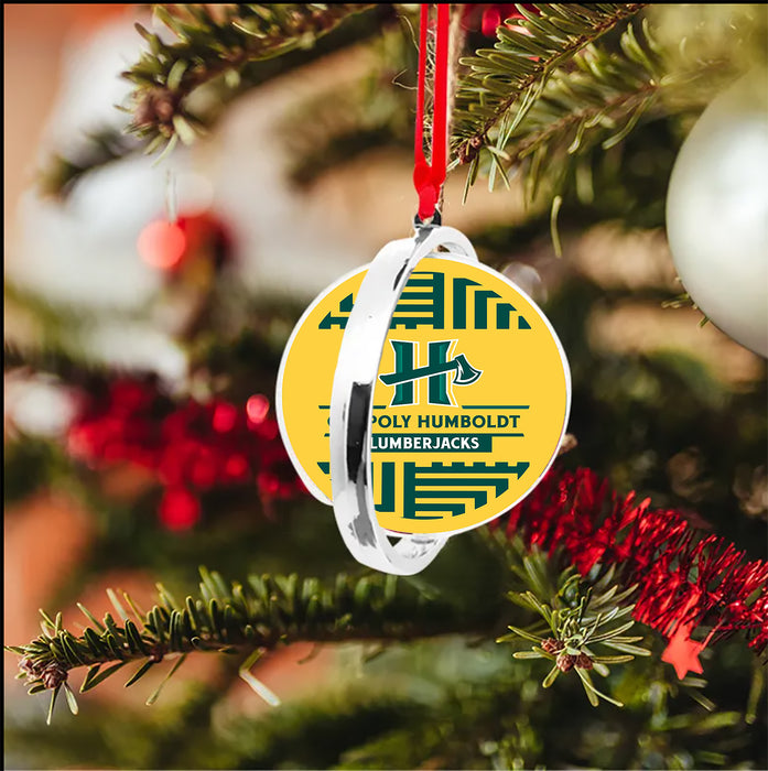 Cal Poly Humboldt Christmas Reversible Flat Round Ornament