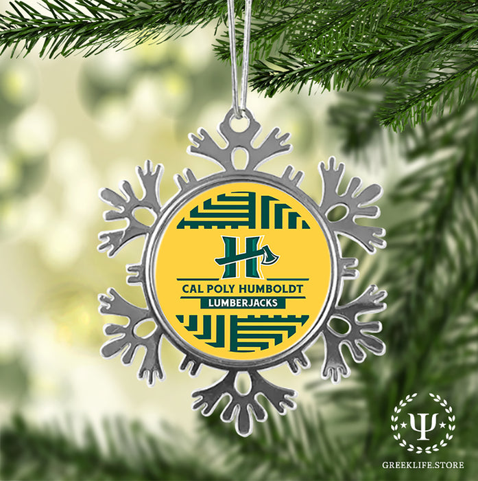Cal Poly Humboldt Christmas Ornament - Snowflake Metal