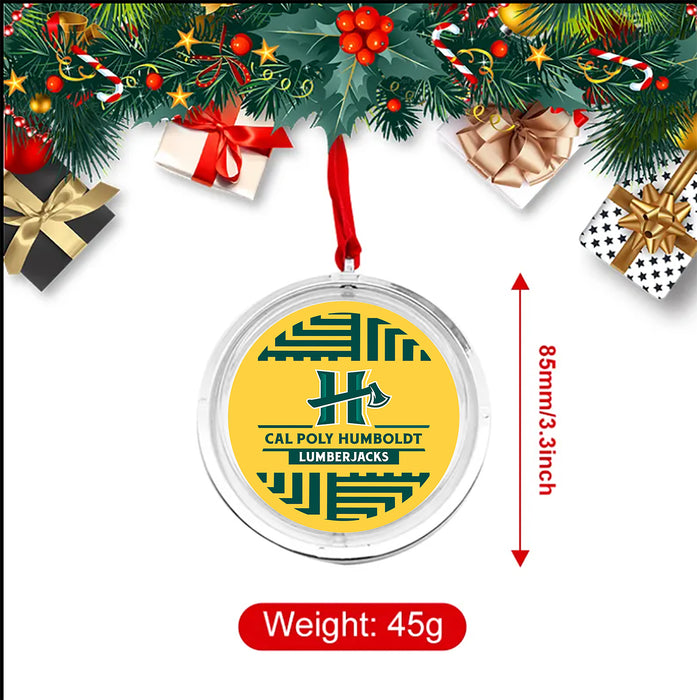 Cal Poly Humboldt Christmas Reversible Flat Round Ornament