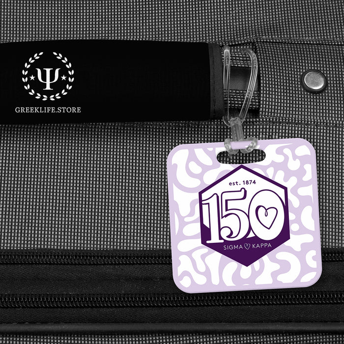 Sigma Kappa Luggage Bag Tag (square)