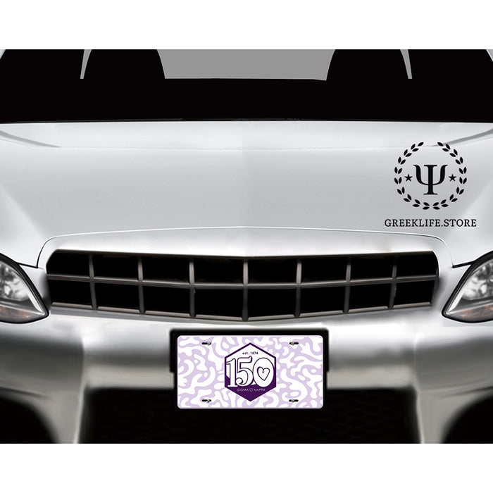 Sigma Kappa Decorative License Plate