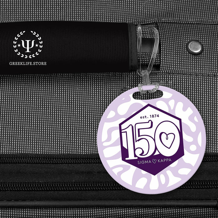 Sigma Kappa Luggage Bag Tag (round)