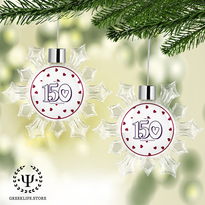 Sigma Kappa Christmas Ornament - Snowflake