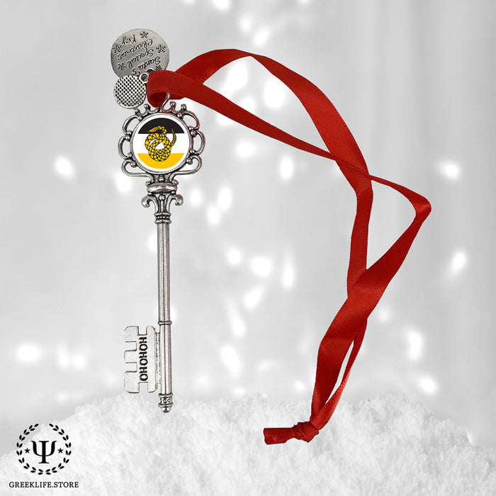 Sigma Nu Christmas Ornament Santa Magic Key