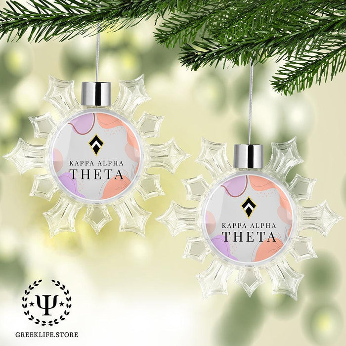 Kappa Alpha Theta Christmas Ornament - Snowflake