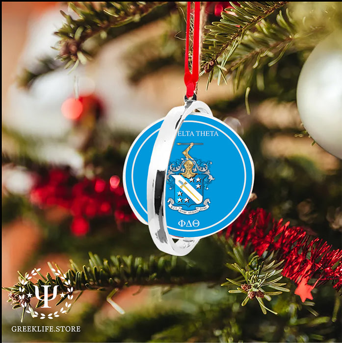 Phi Delta Theta Christmas Reversible Flat Round Ornament
