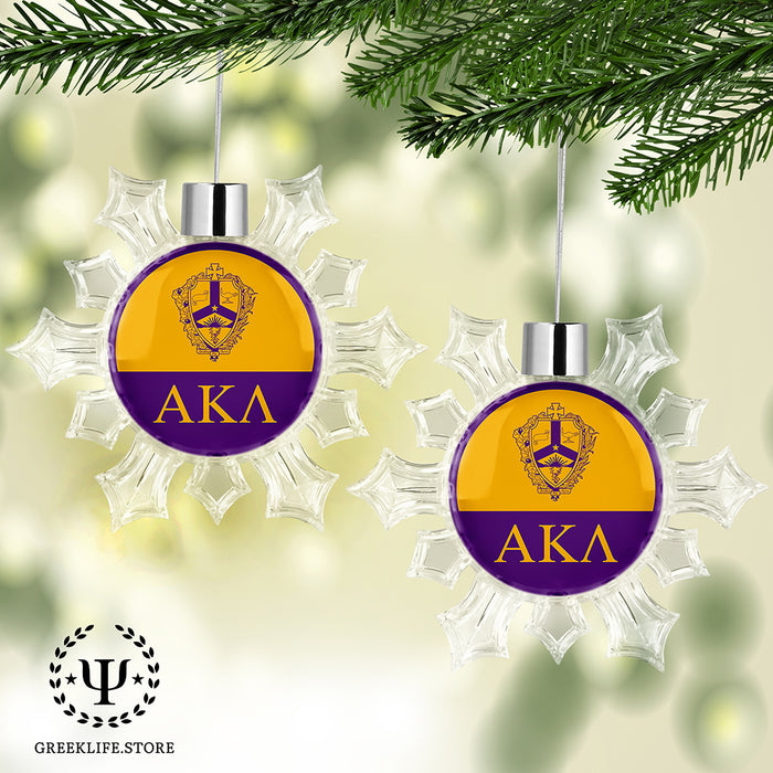 Alpha Kappa Lambda Christmas Ornament - Snowflake